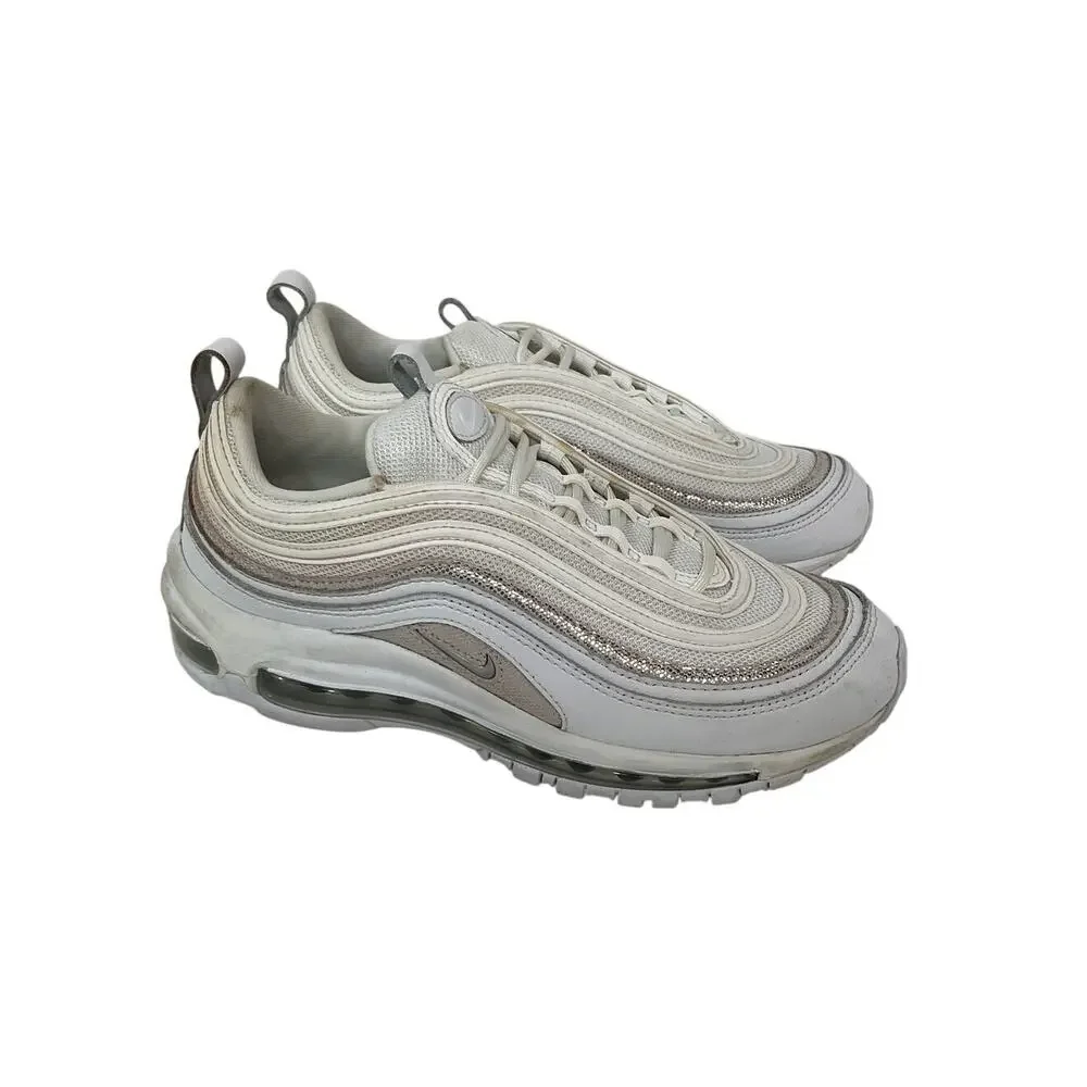 Nike Sleek White Chrome Air Max 97 Sneaker Size 8 Womens